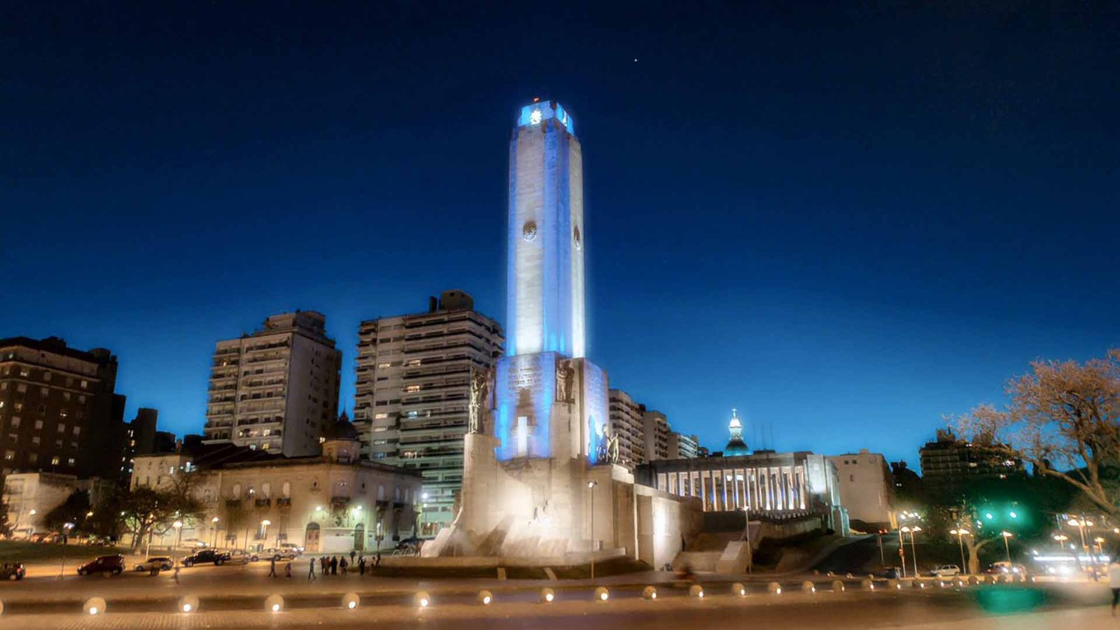 Vista aérea del Monumento Nacional a la Bandera en Rosario